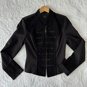 Miliore - Black Studded Women's Blazer